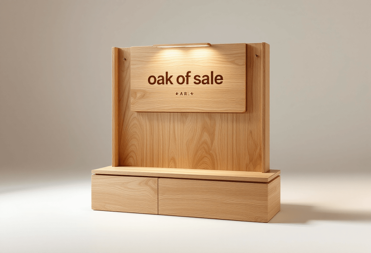 Présentoir Bois Personnalisable Éco-Responsable